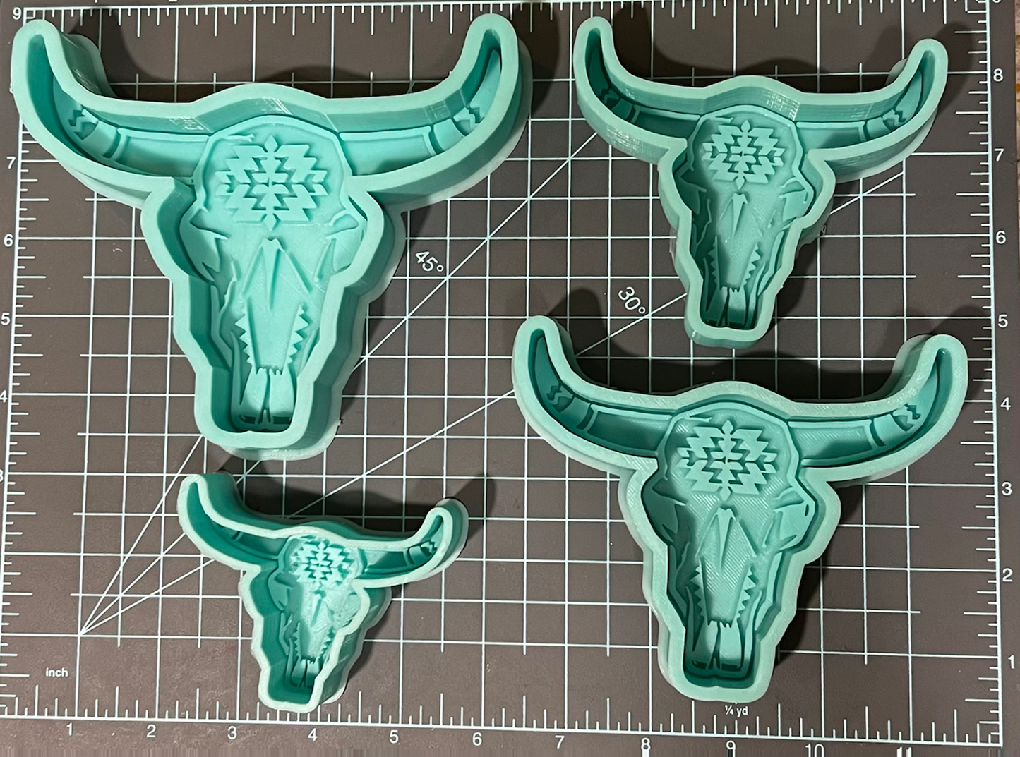 {Aztec Bull 2} Silicone Mold