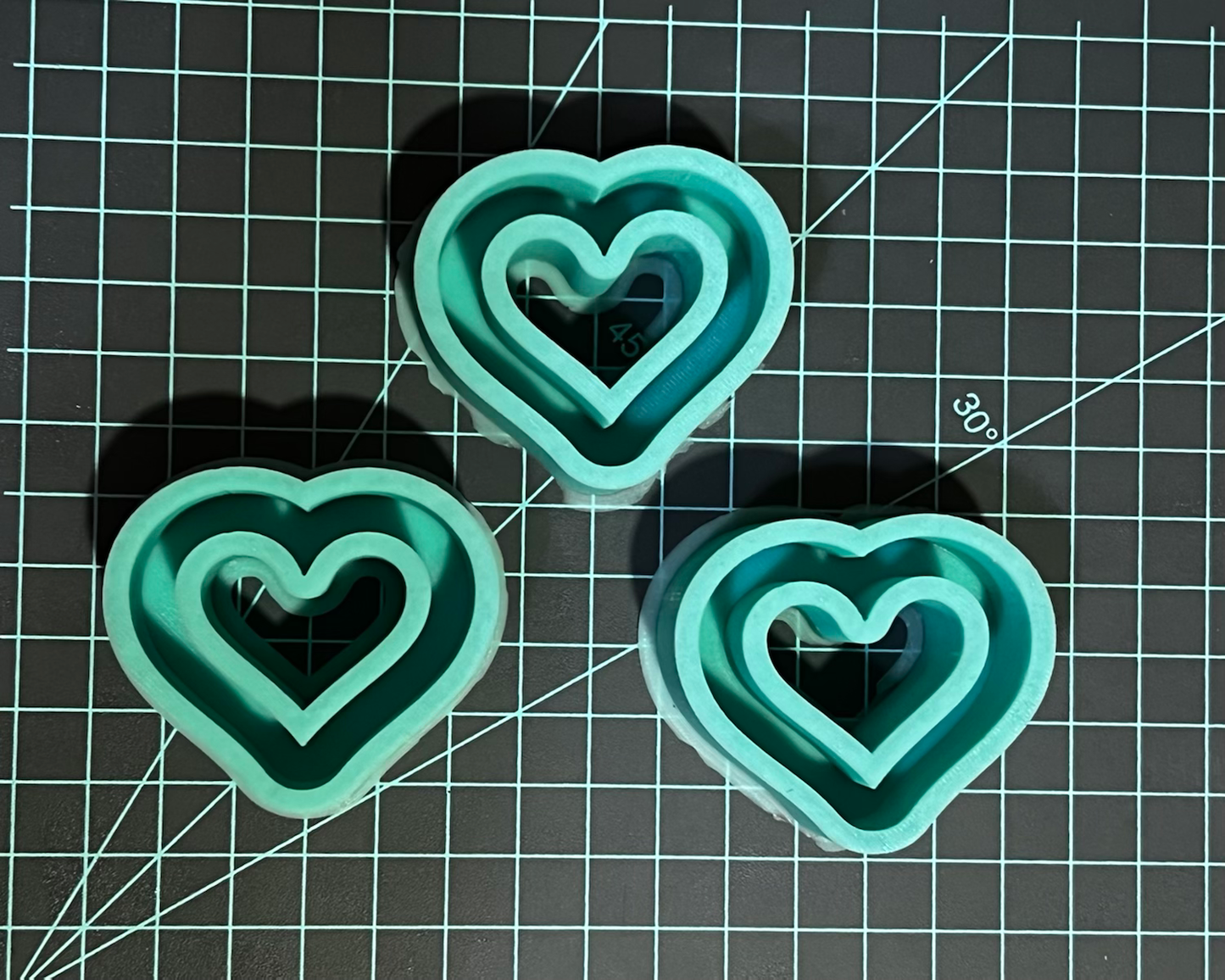 {Chain Heart} Silicone Mold