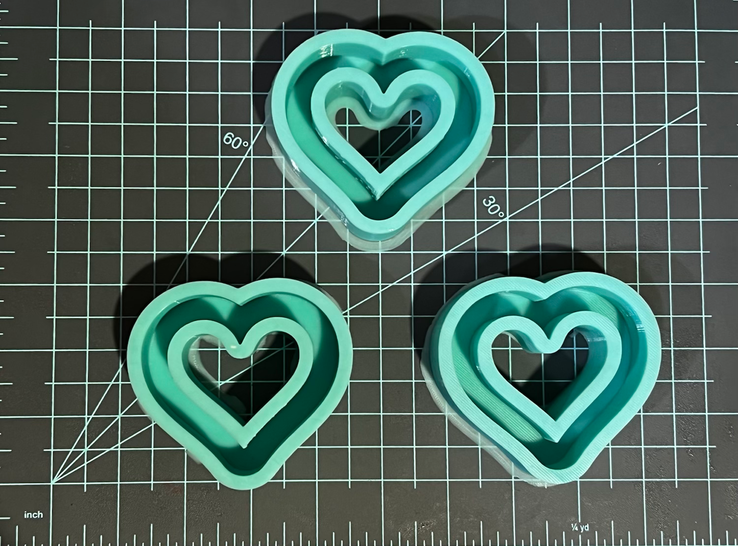 {Chain Heart} Silicone Mold