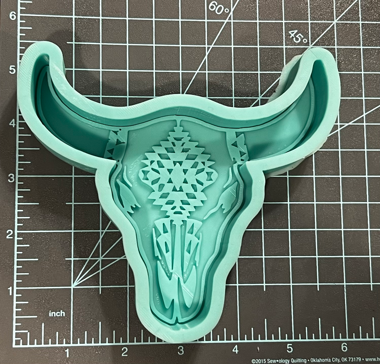 {Aztec Bull 1} Silicone Mold