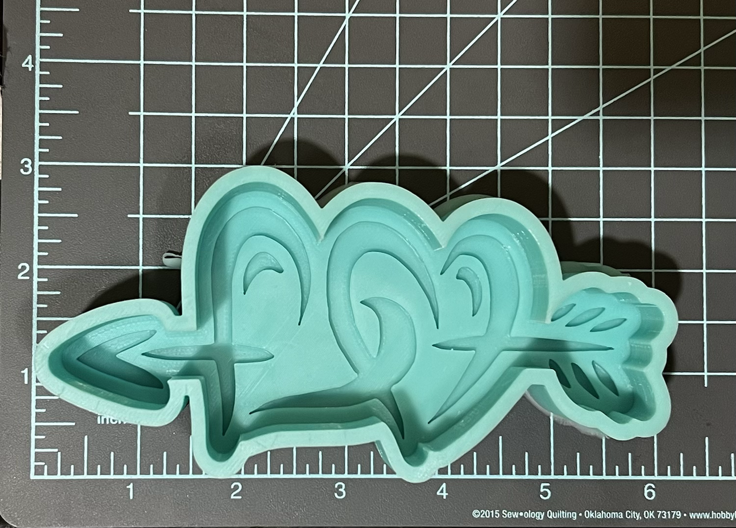 {Double Heart} Silicone Mold