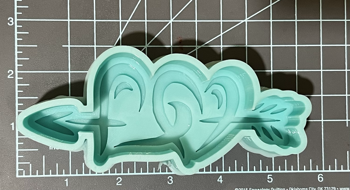 {Double Heart} Silicone Mold