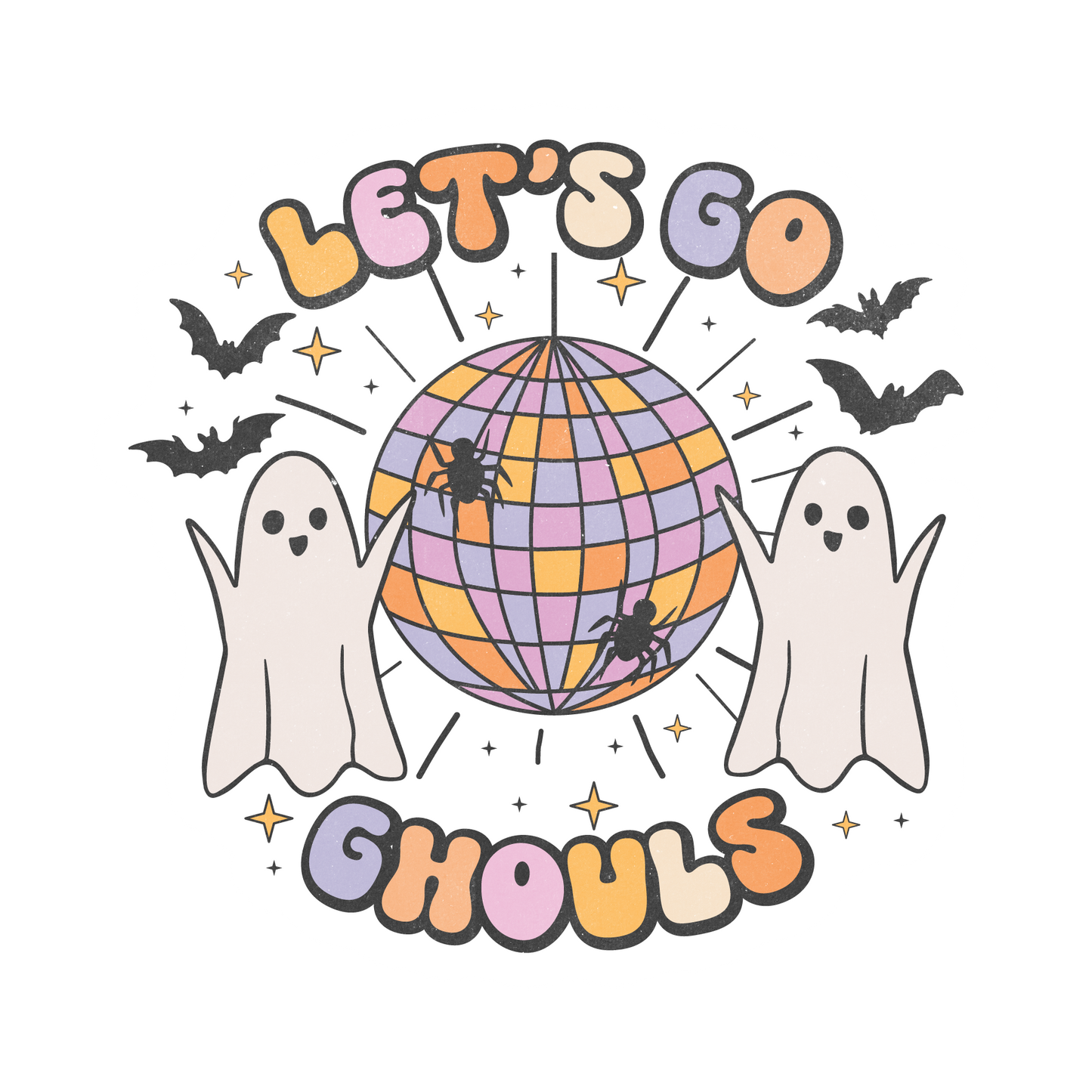 retro Halloween stickers