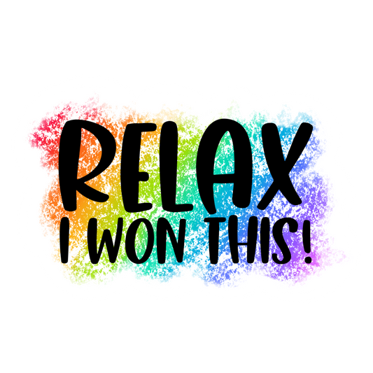 Relax I won this stickers