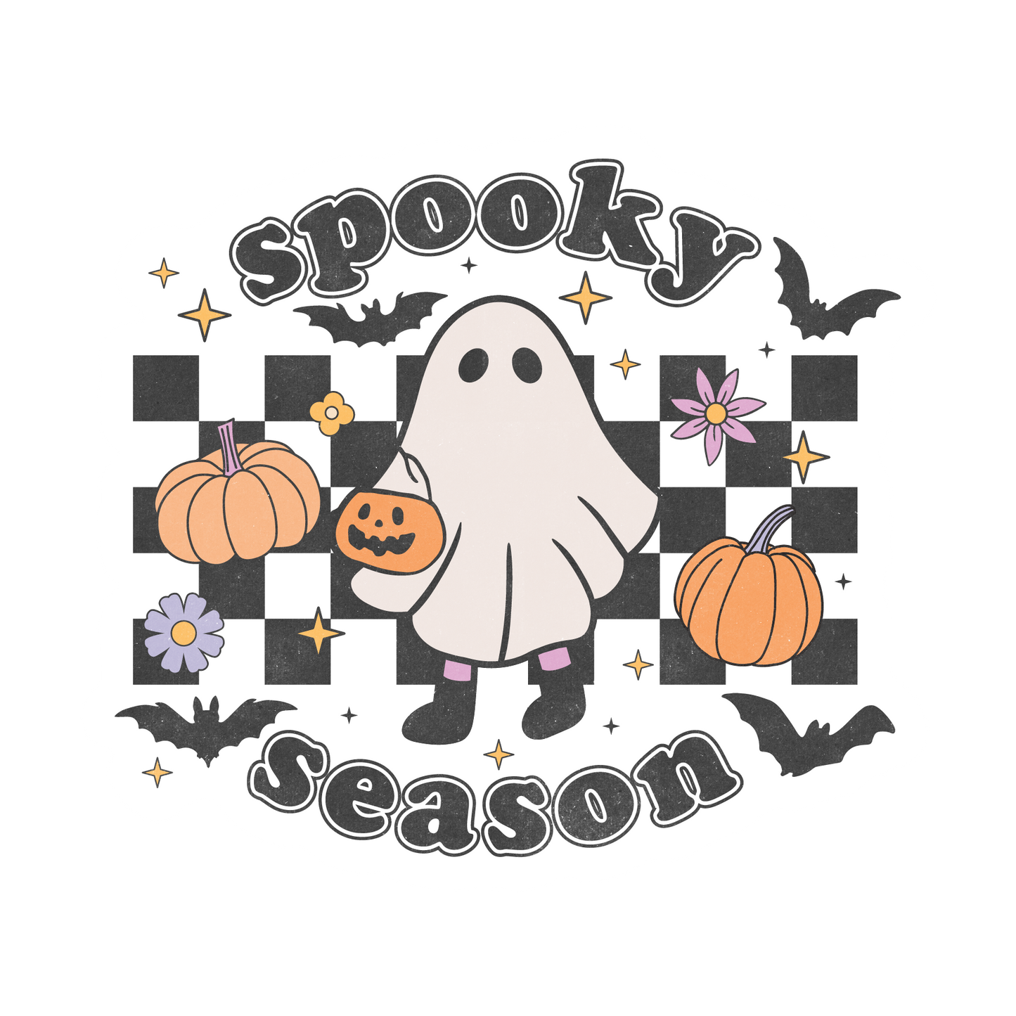 retro Halloween stickers