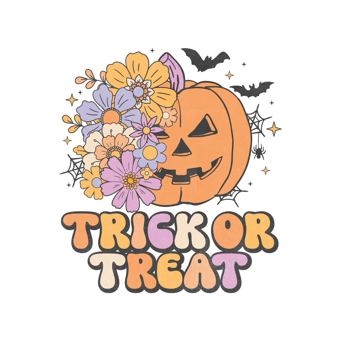 retro Halloween stickers