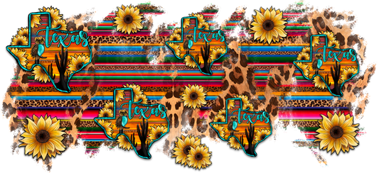 {texas and sunflower serape} Sublimation Tumblers
