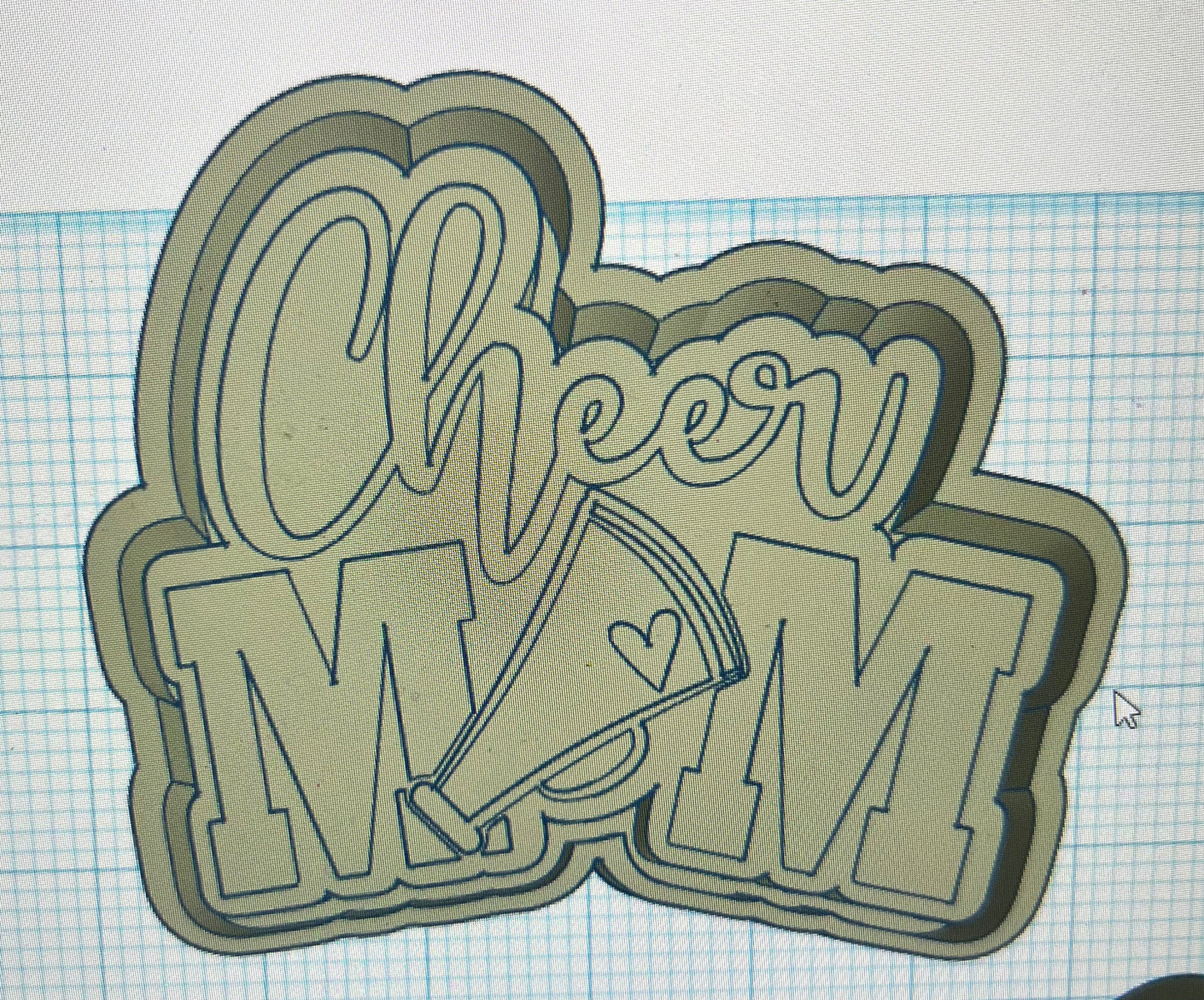 {cheer mom} Silicone Mold