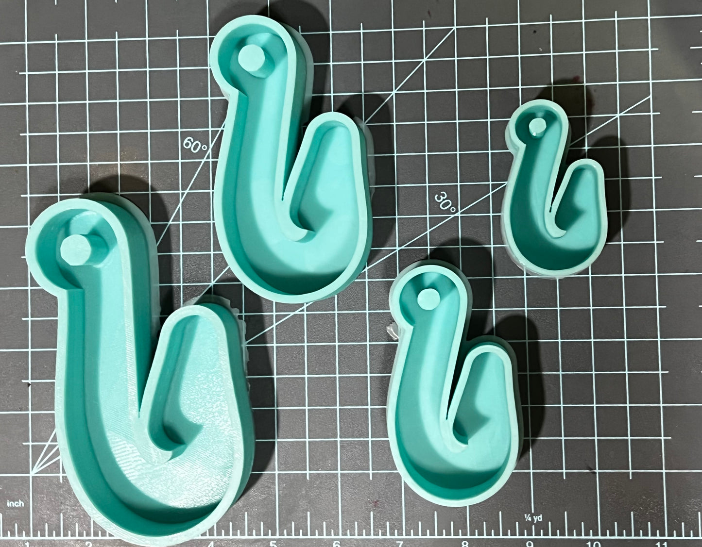 {Fish Hook} Silicone Mold