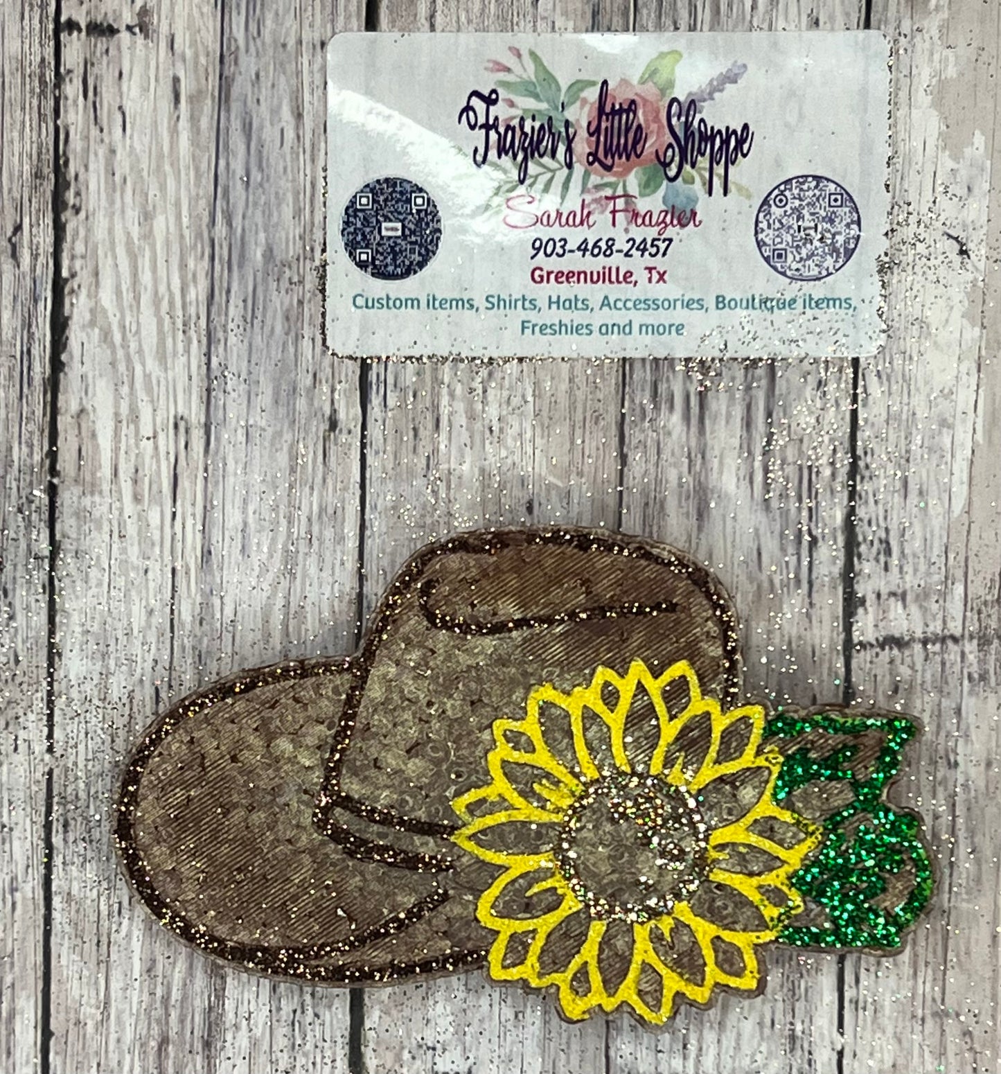 {cowgirl hat} Small Medium Large Freshie Sizes