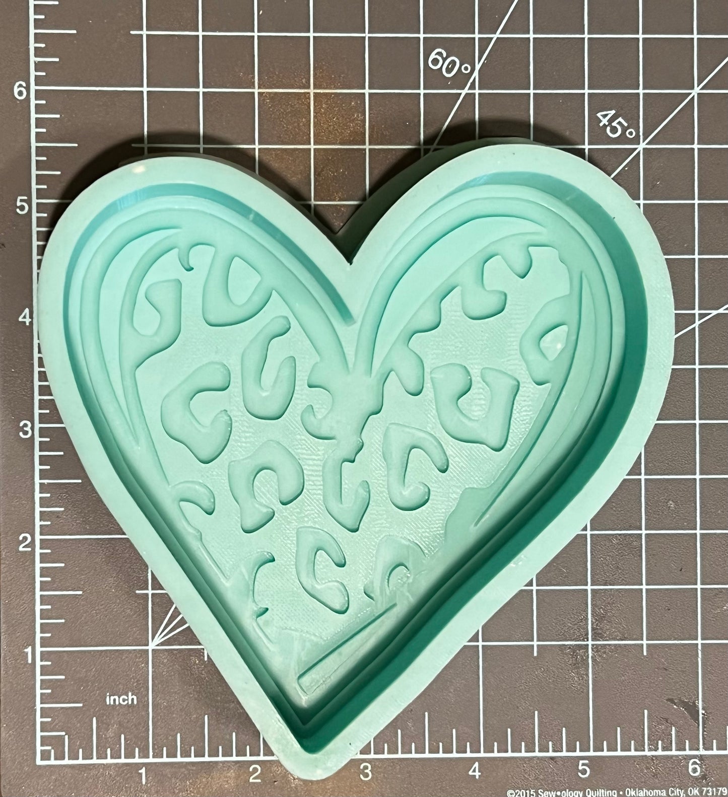 {Leopard Heart} Silicone Mold