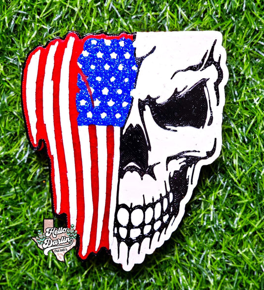 {flag with skull} Silicone Mold