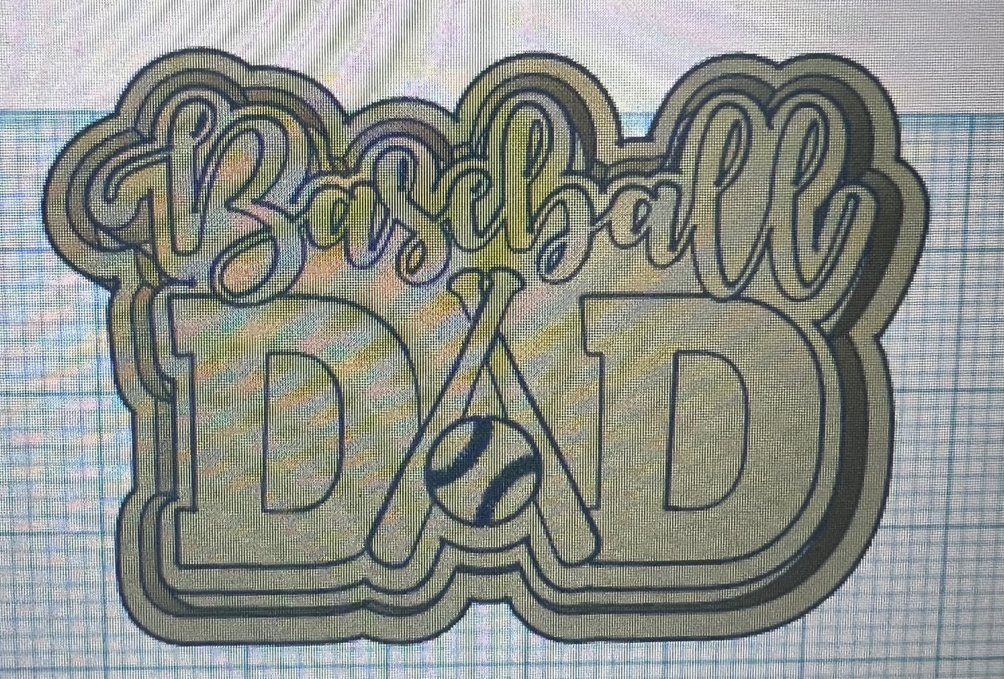 { Baseball dad} Silicone Mold