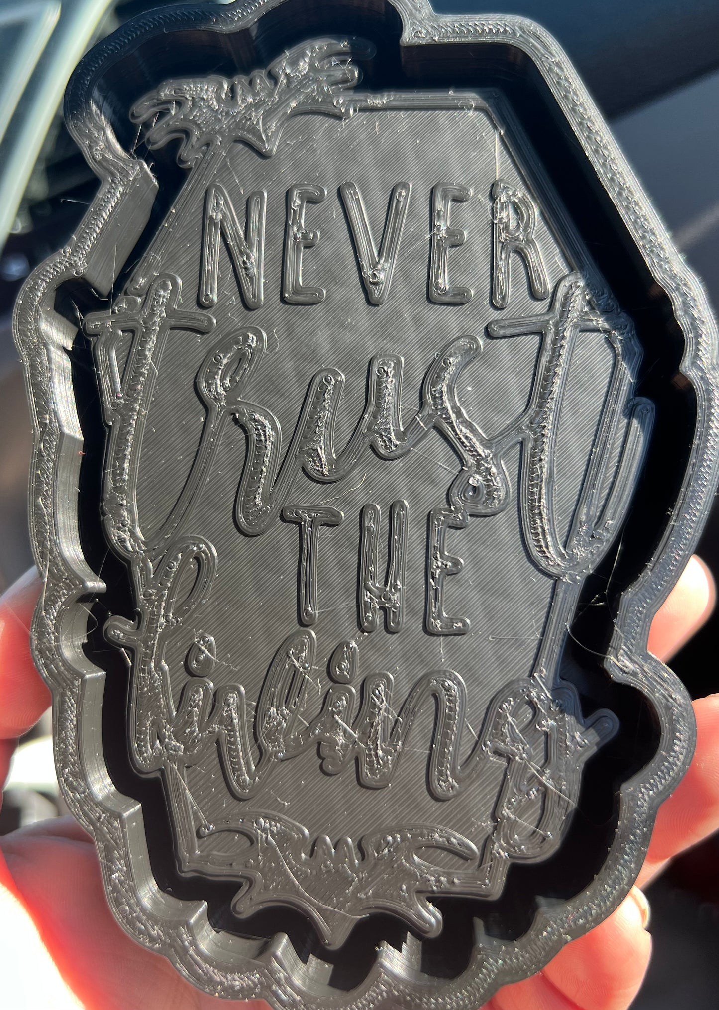 {never trust the living} Silicone Mold