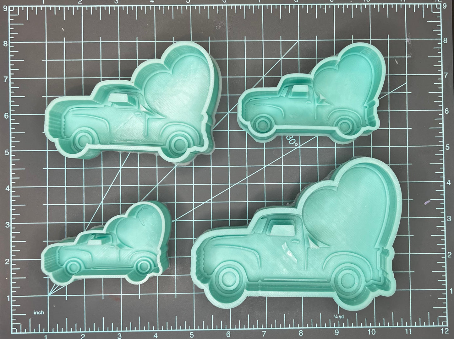 {Heart Truck} Silicone Mold