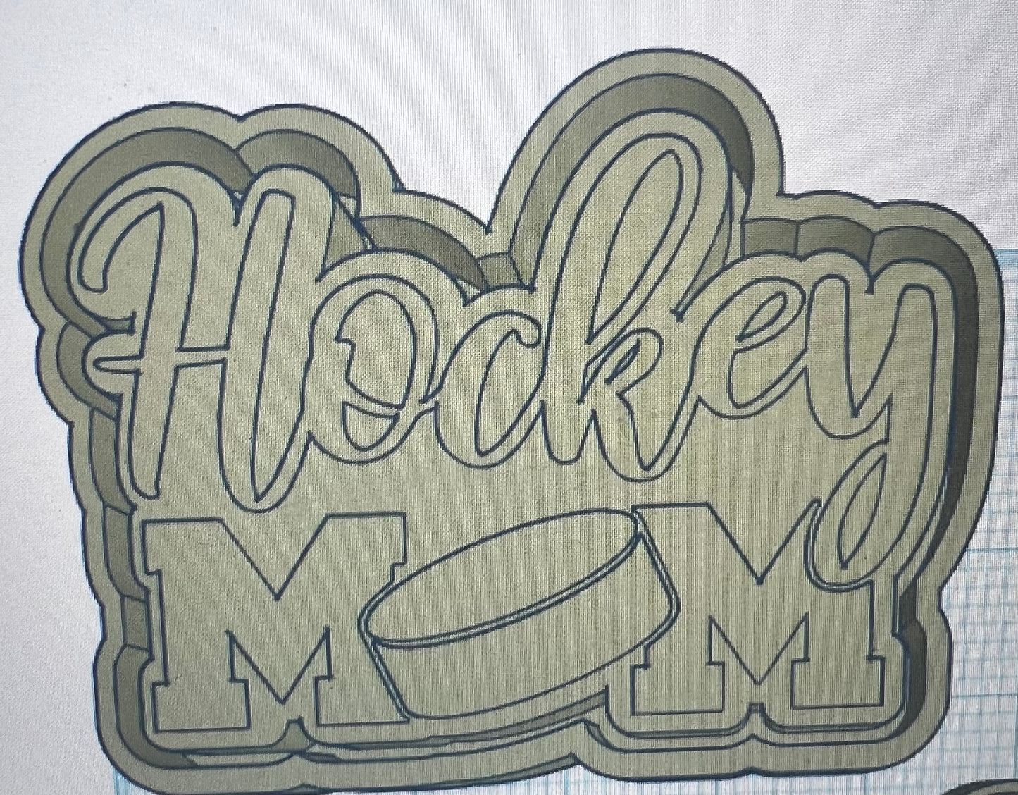 {hockey mom} Silicone Mold