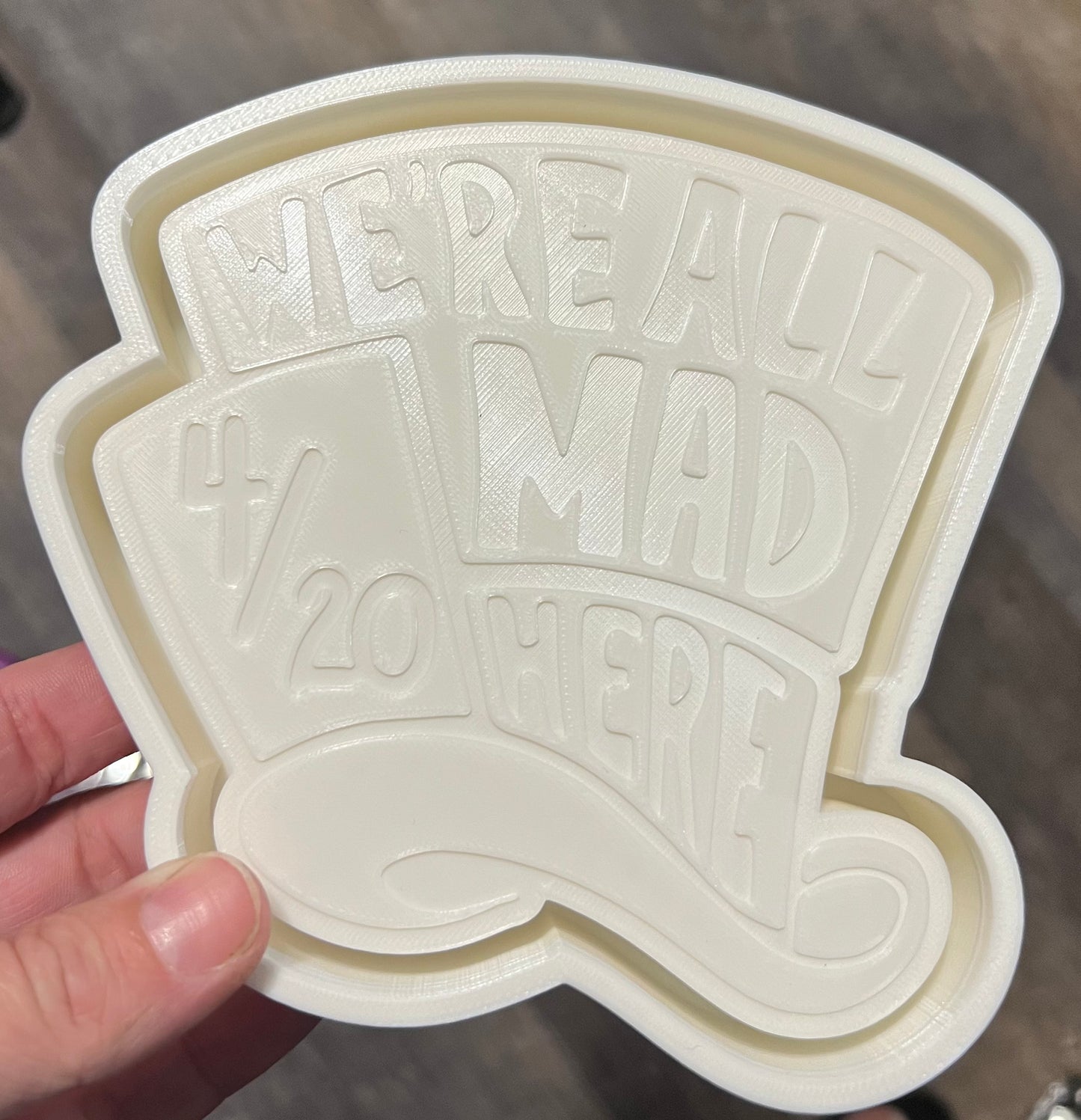 {top hat all mad} Silicone Mold