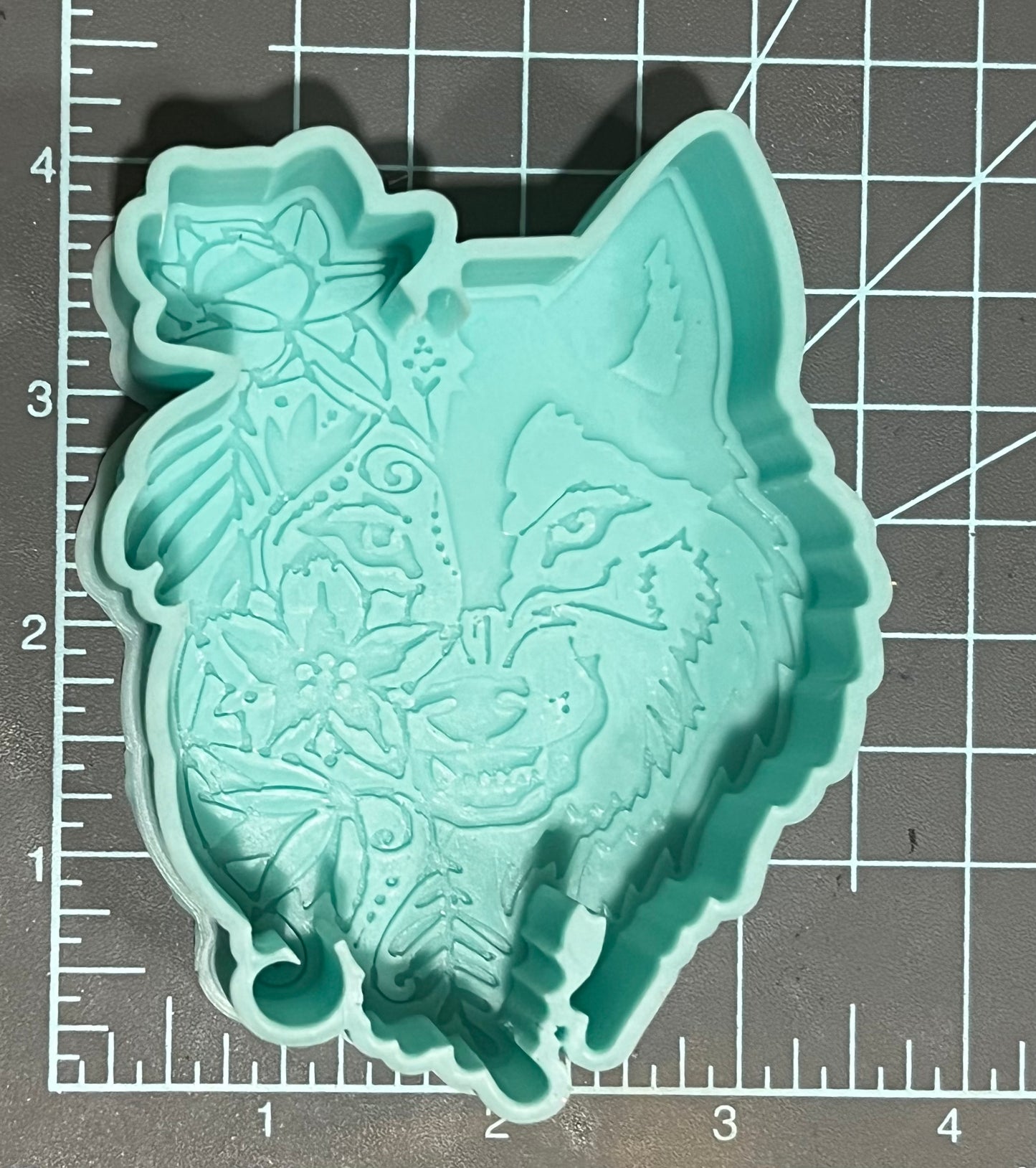 {Wolf Flower 1} Silicone Mold