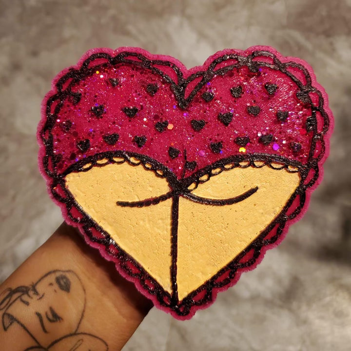 {Heart Booty} Silicone Mold