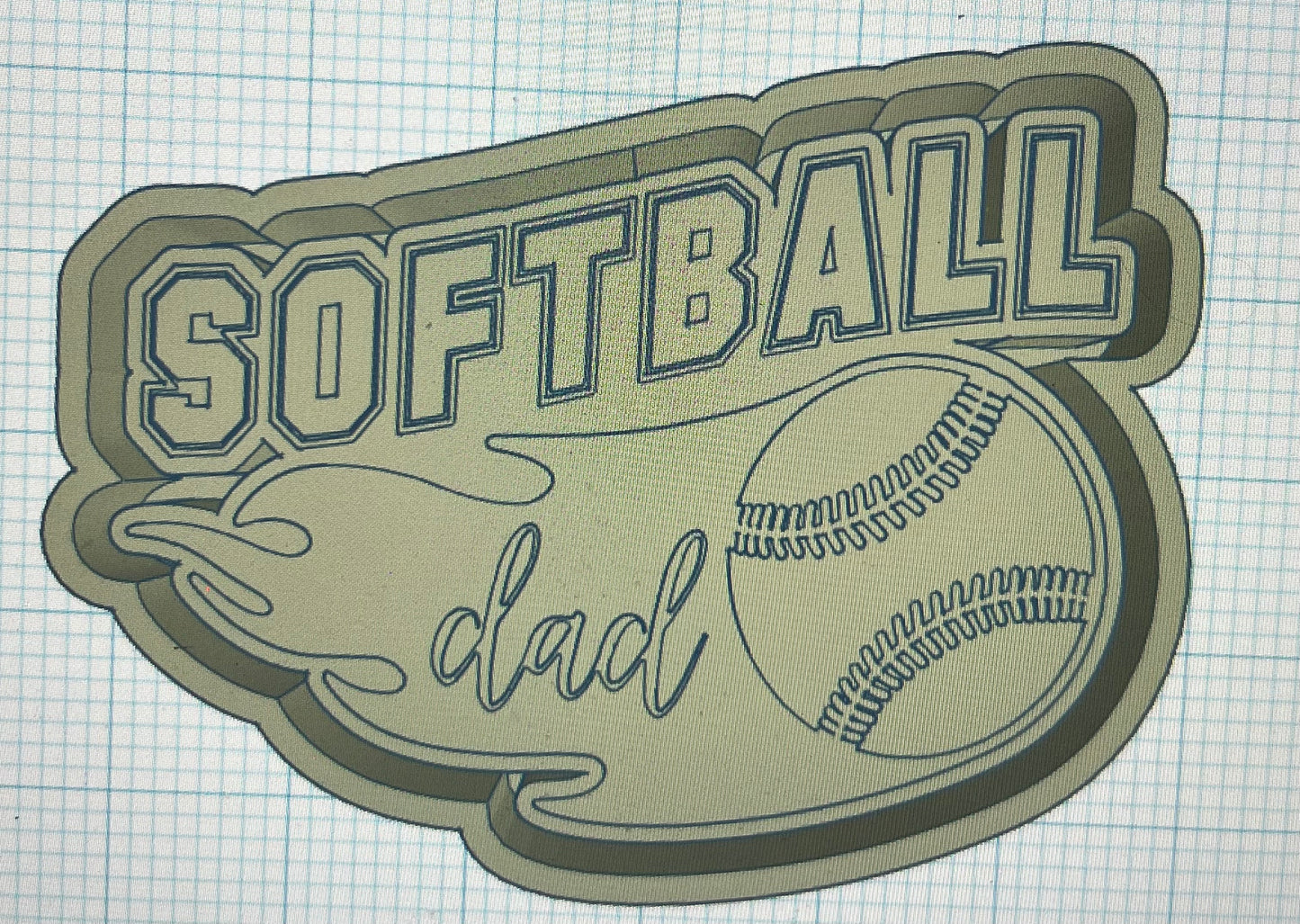 {softball dad} Silicone Mold