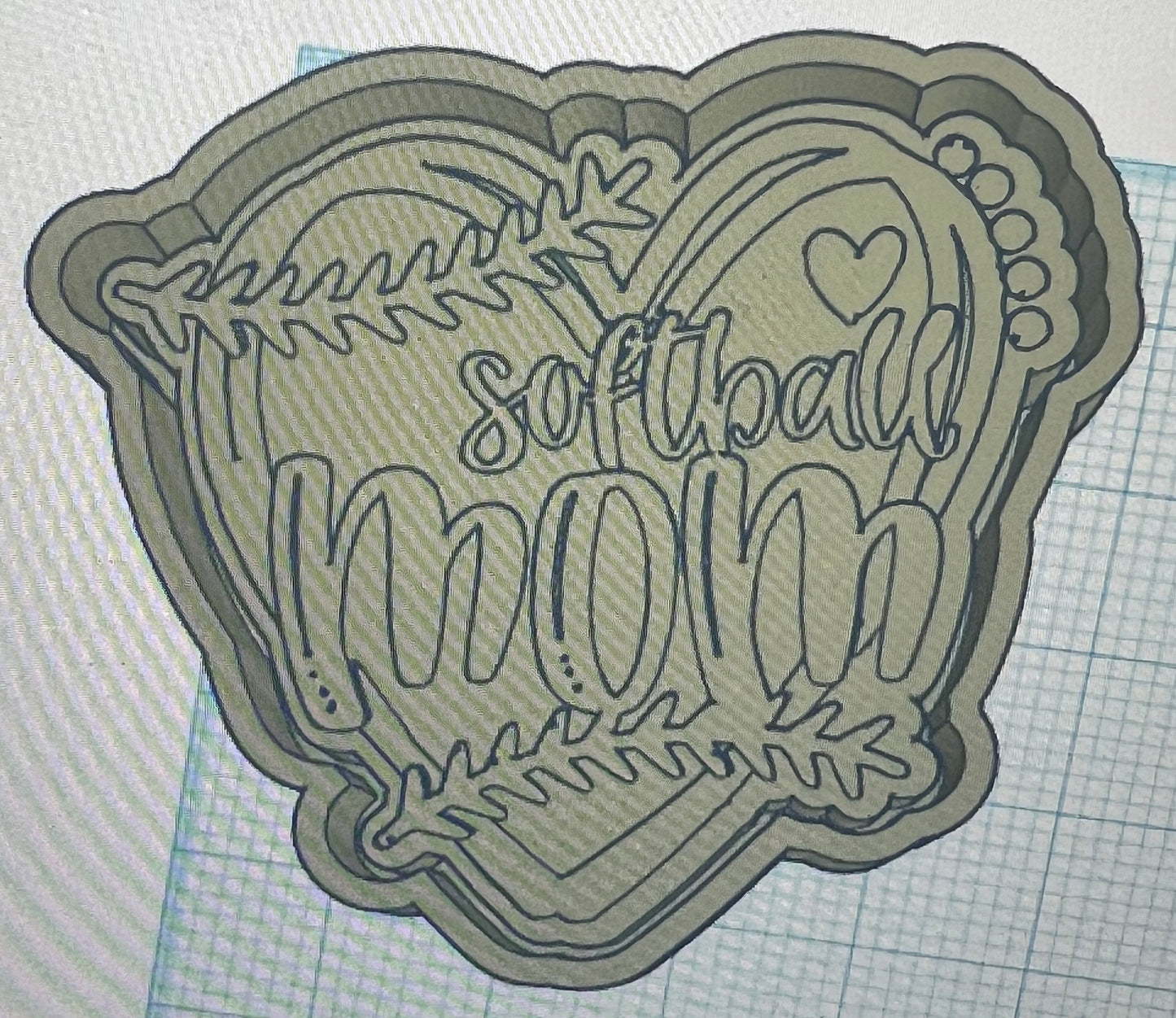 {softball mom} Silicone Mold