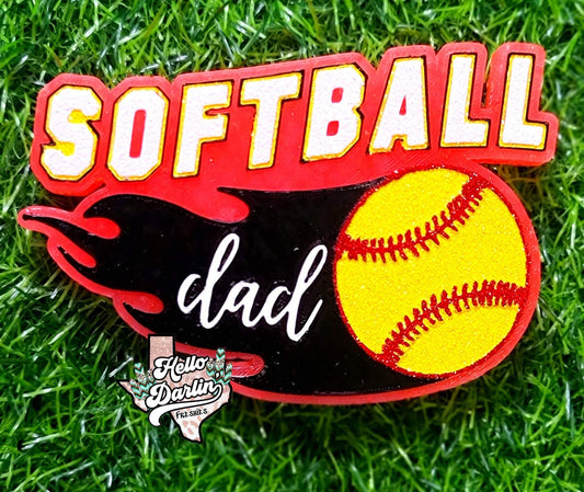 {softball dad} Silicone Mold