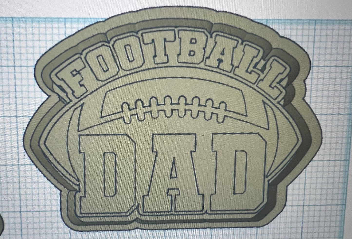 {football dad} Silicone Mold