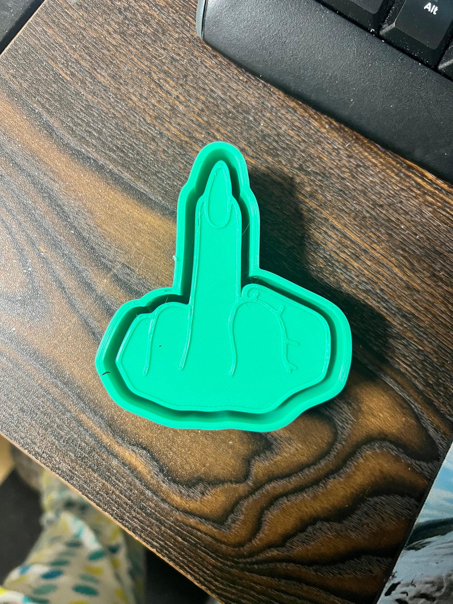 {middle finger} Silicone Mold