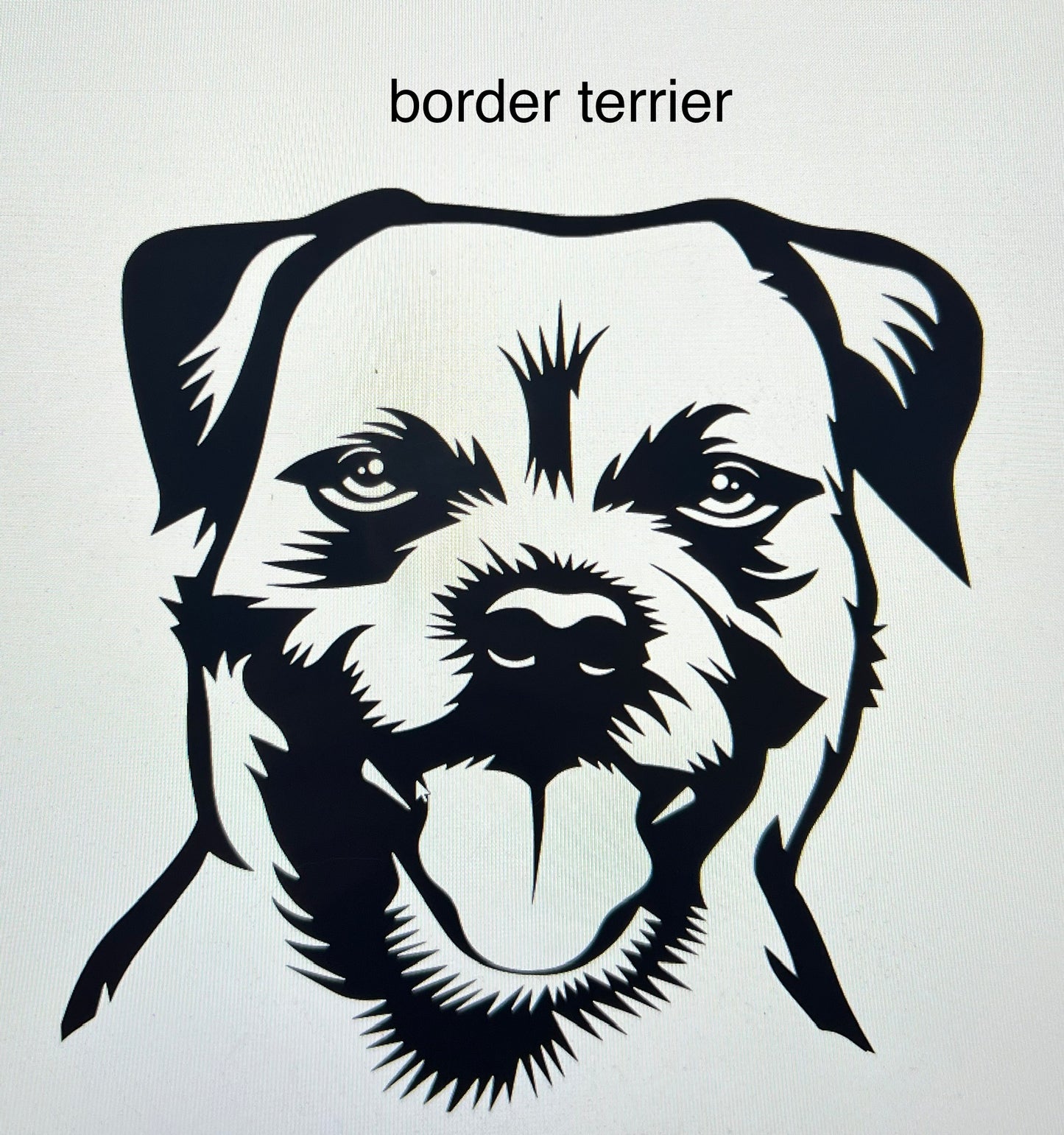 {border terrier} Silicone Mold