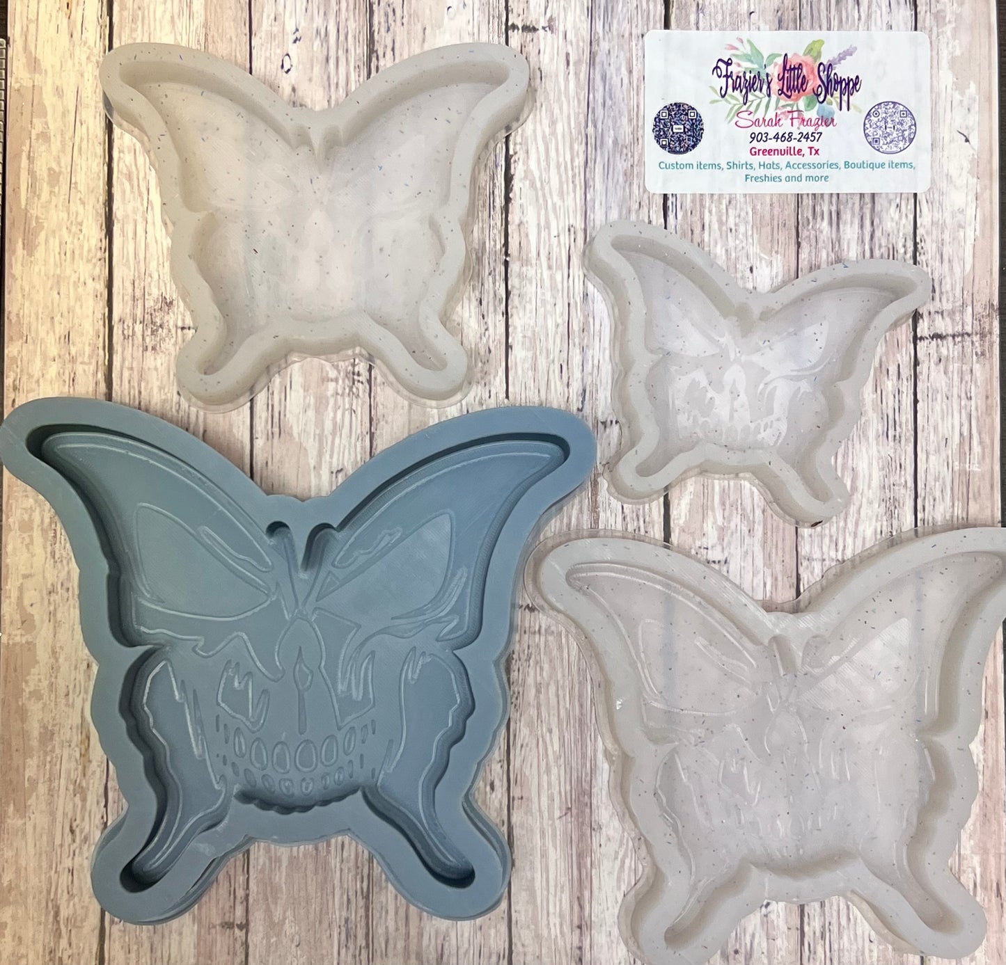 { Butterfly skull} Silicone Mold