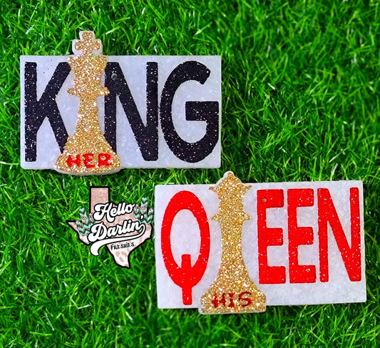 {his queen her king} Silicone Mold