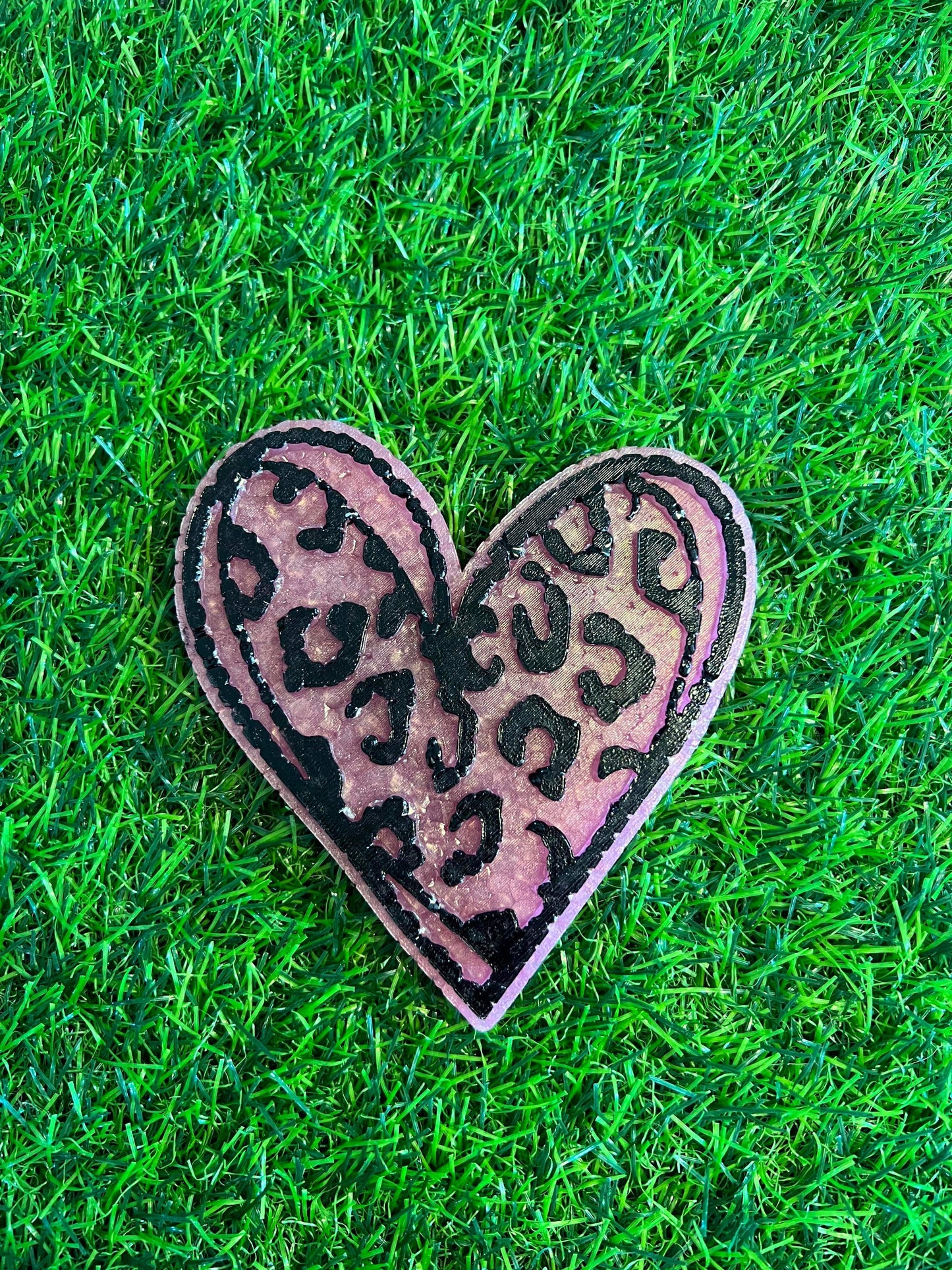 {Leopard Heart} Silicone Mold