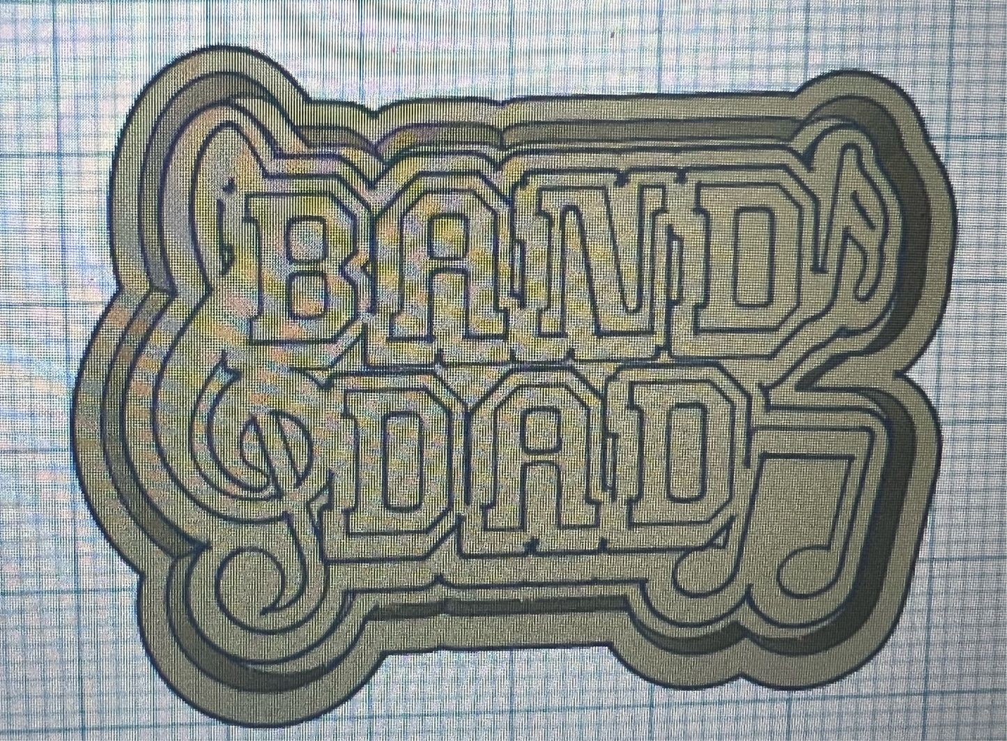 {band dad} Silicone Mold