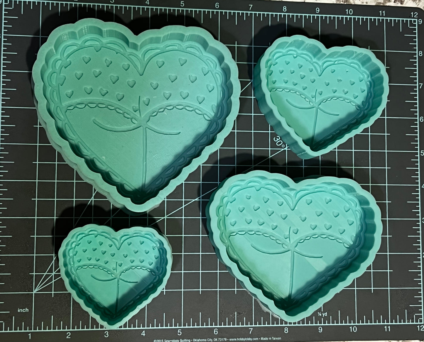 {Heart Booty} Silicone Mold