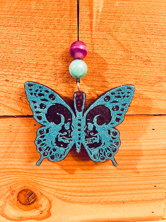 {Double skull butterfly } Large Freshie