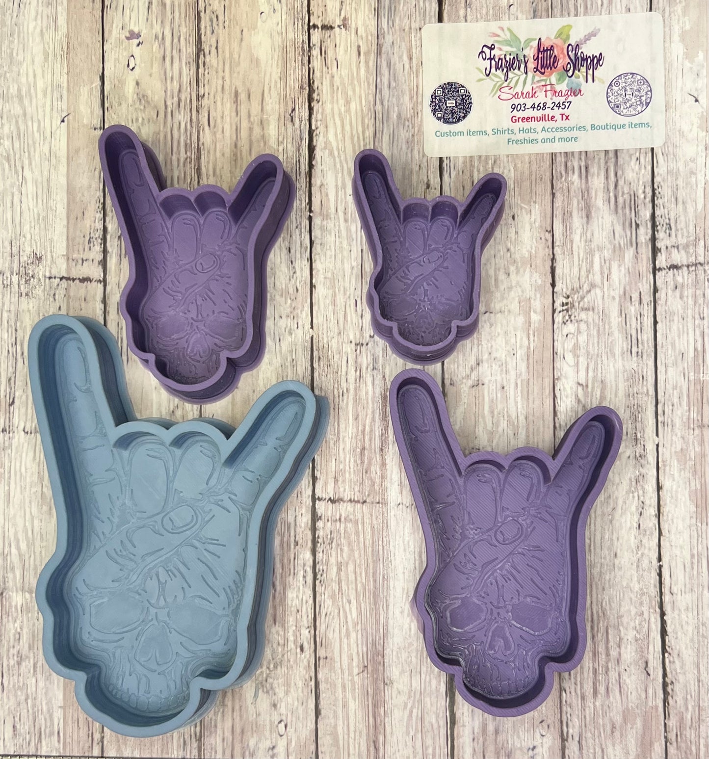 {rock horns} Silicone Mold