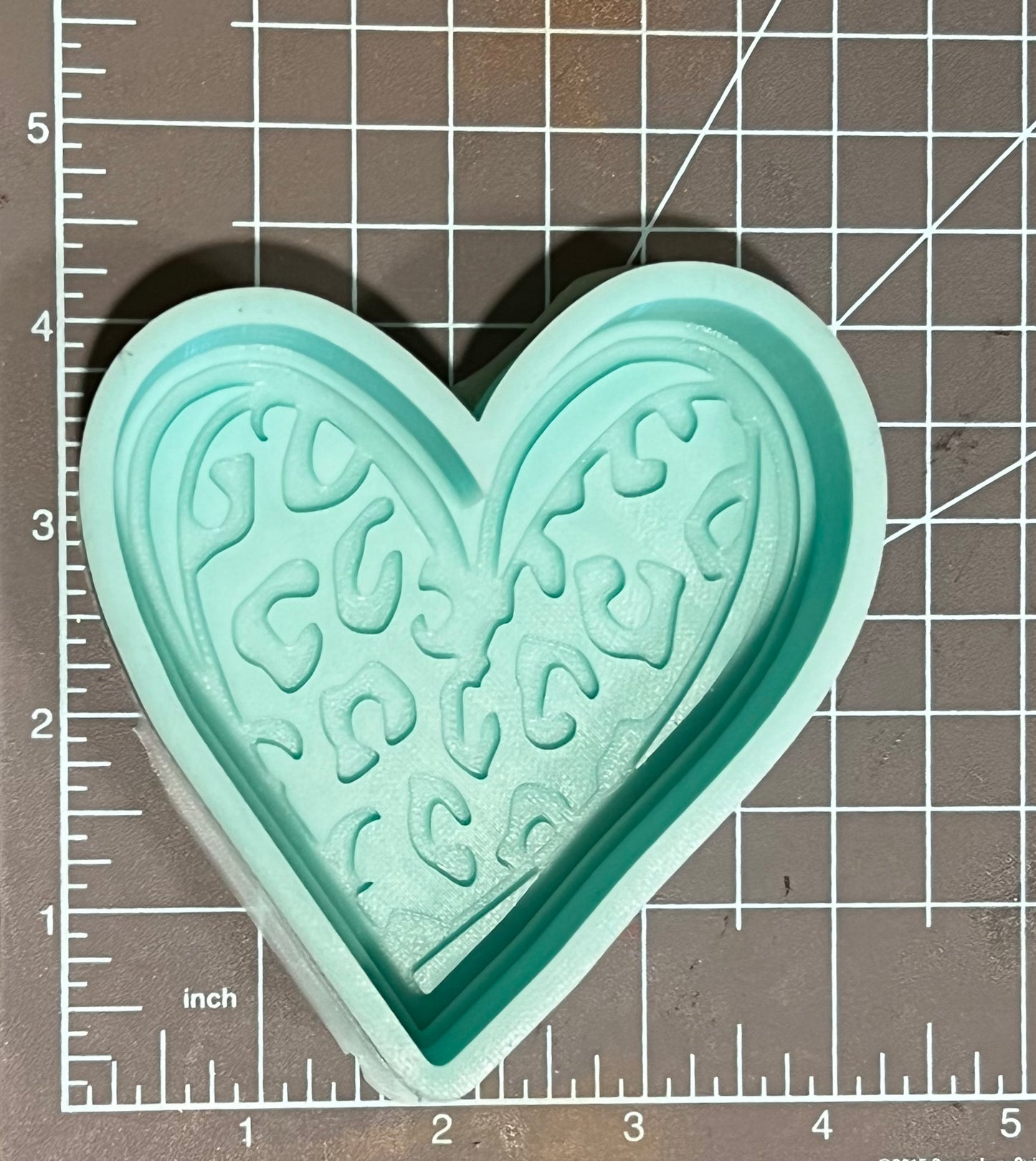 {Leopard Heart} Silicone Mold